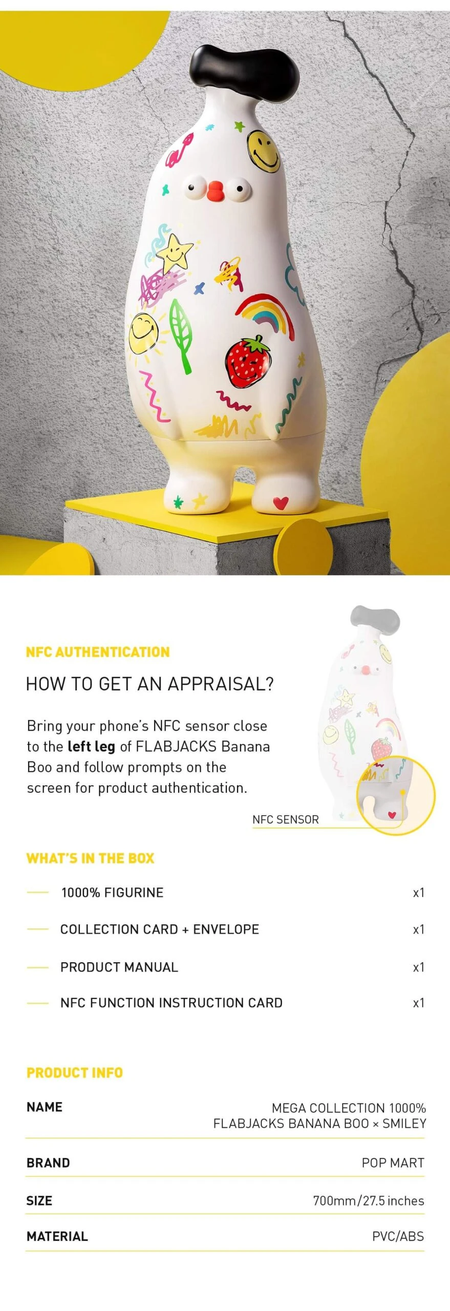 MEGA COLLECTION 1000% FLABJACKS Banana Boo × Smiley 9 MEGA COLLECTION 1000% FLABJACKS Banana Boo × Smiley - Image 9