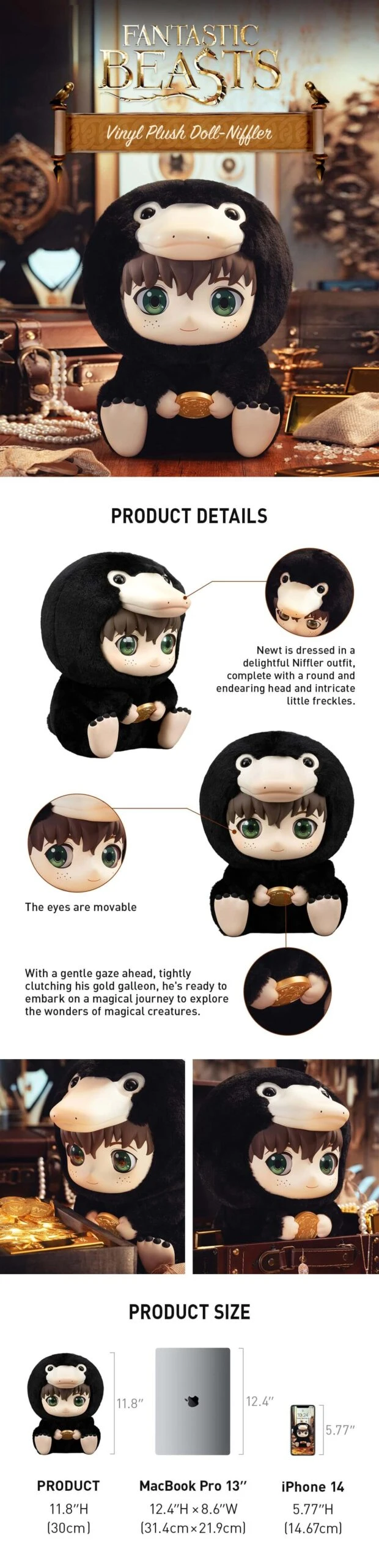 Fantastic Beasts PVC Stuffed Toy Niffler 8 Fantastic Beasts PVC Stuffed Toy Niffler - Image 8