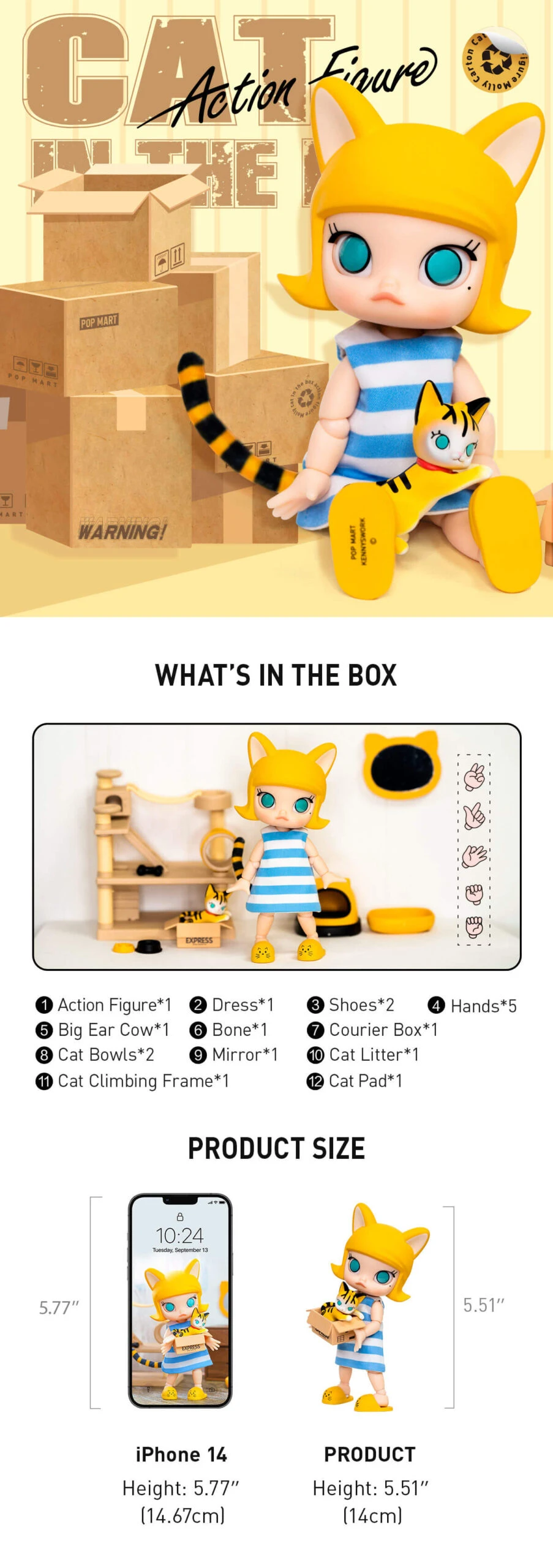 MOLLY Cat In The Box Action Figure 9 MOLLY Cat In The Box Action Figure - Image 9