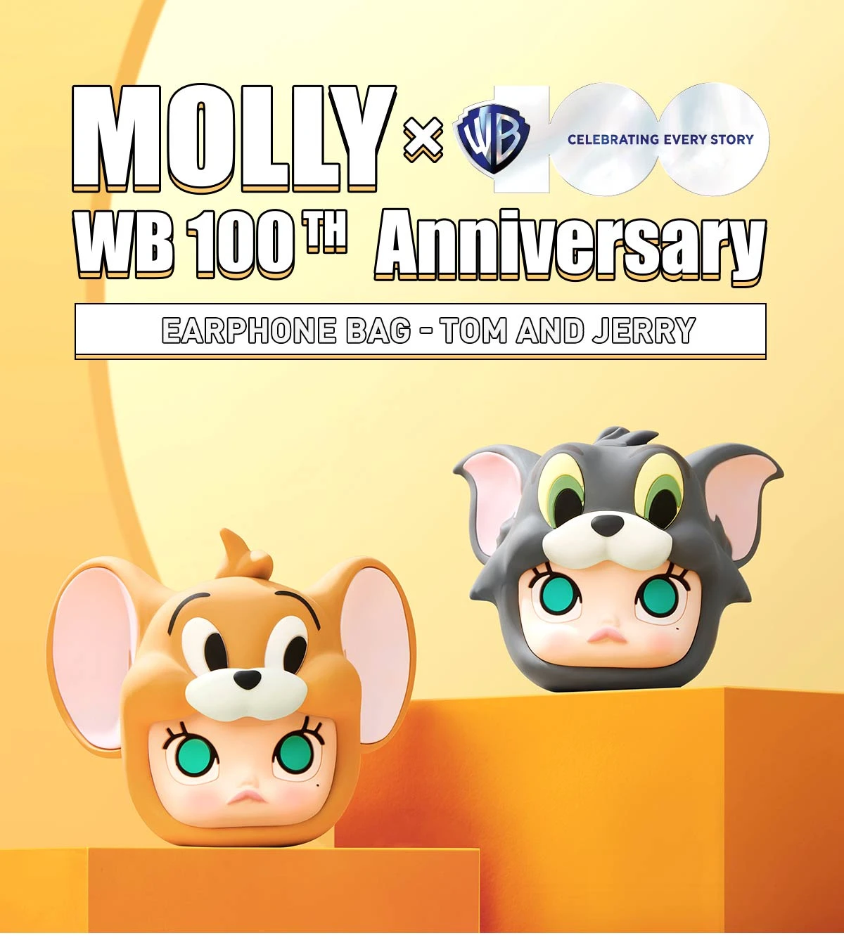 MOLLY X Warner Bros. 100th Anniversary Series-Earphone Bag (Tom And Jerry) 10 MOLLY X Warner Bros. 100th Anniversary Series-Earphone Bag (Tom And Jerry) - Image 10