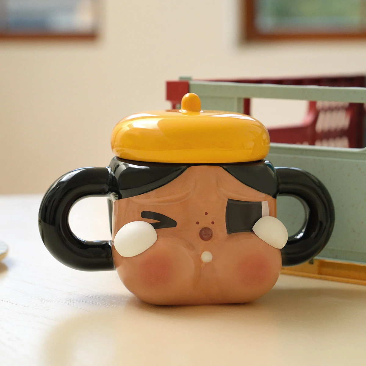 CRYBABY Sad Club Series-Ceramic Cup (Brown) 2 CRYBABY Sad Club Series-Ceramic Cup (Brown) - Image 2