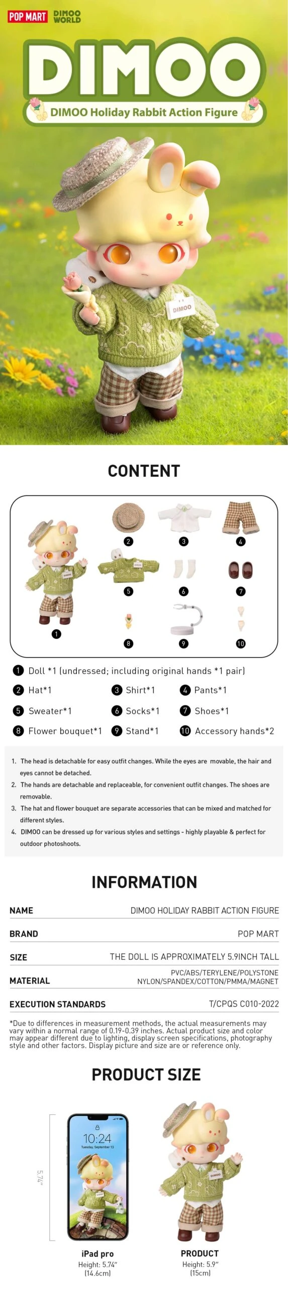 DIMOO Holiday Rabbit Action Figure 4 DIMOO Holiday Rabbit Action Figure - Image 4