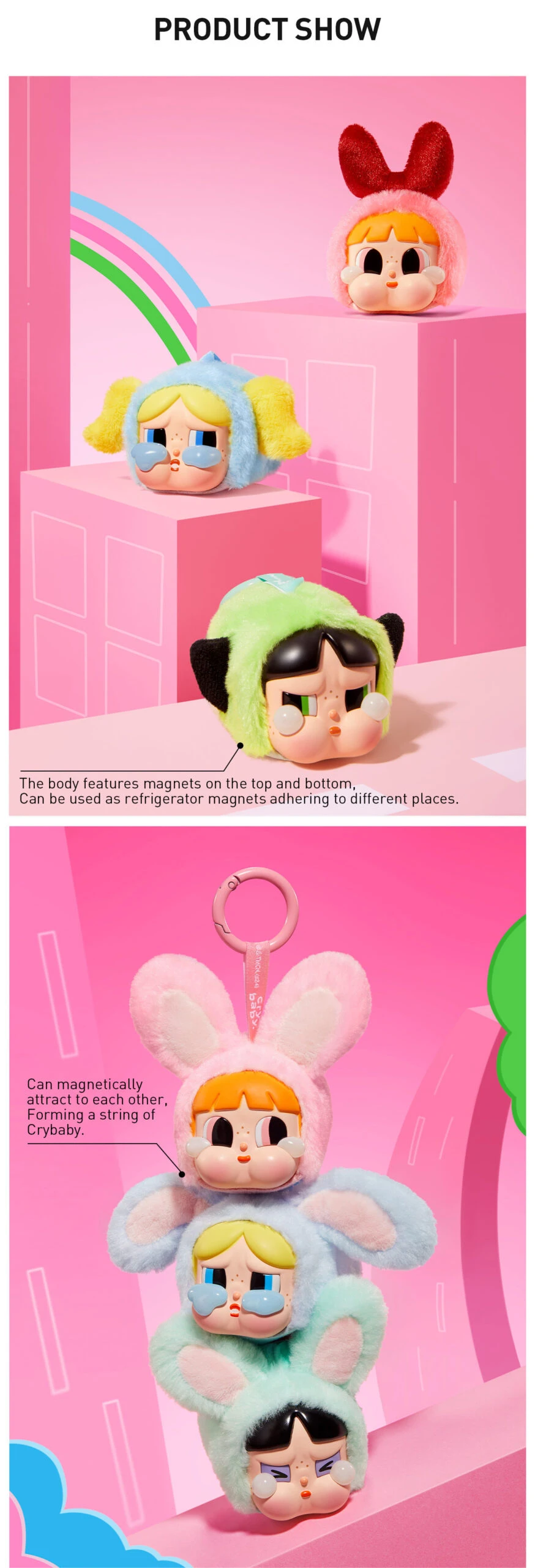 CRYBABY × Powerpuff Girls Series-Vinyl Face Plush Blind Box 17 CRYBABY × Powerpuff Girls Series-Vinyl Face Plush Blind Box - Image 17