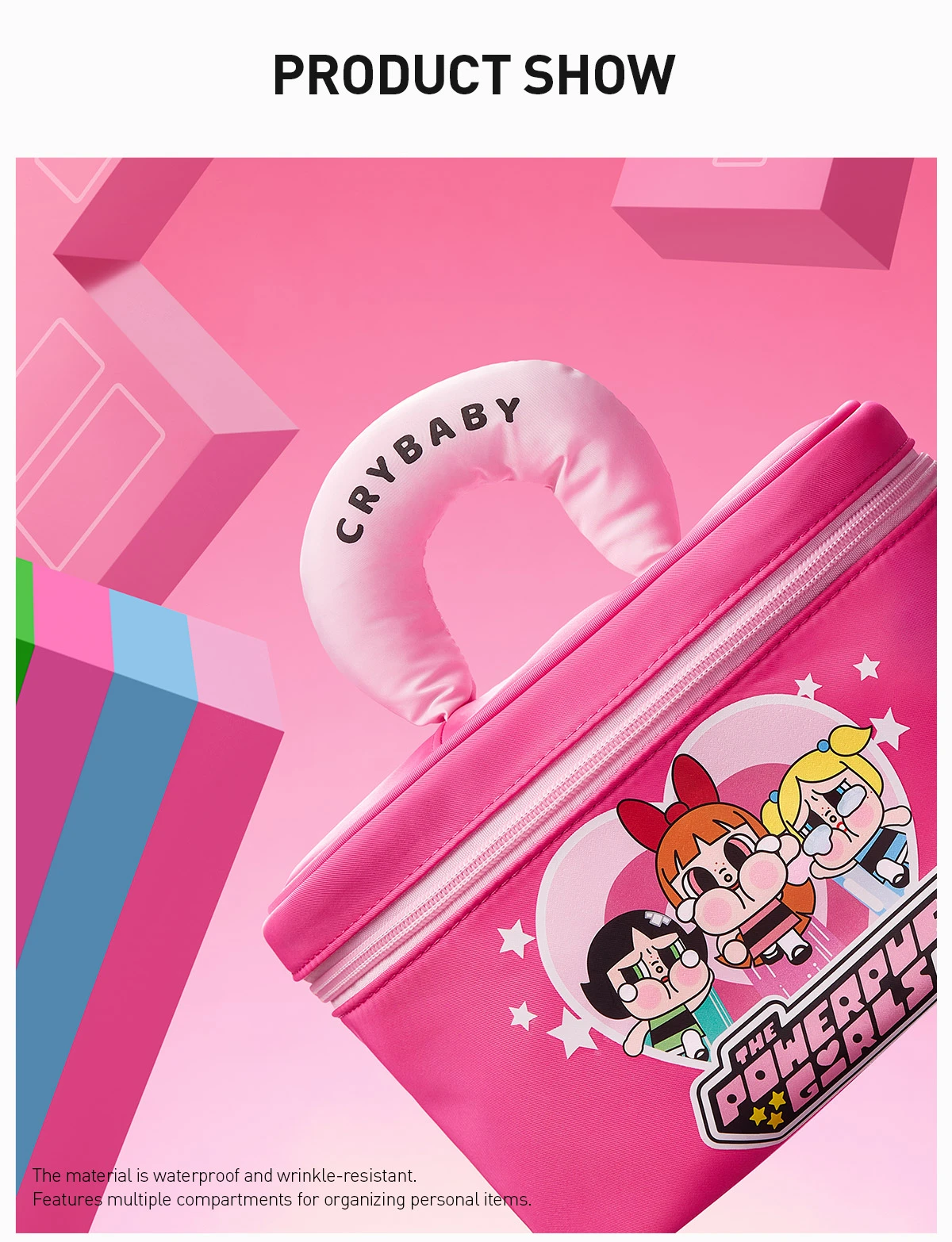 CRYBABY × Powerpuff Girls Series-Cosmetic Bag 9 CRYBABY × Powerpuff Girls Series-Cosmetic Bag - Image 9