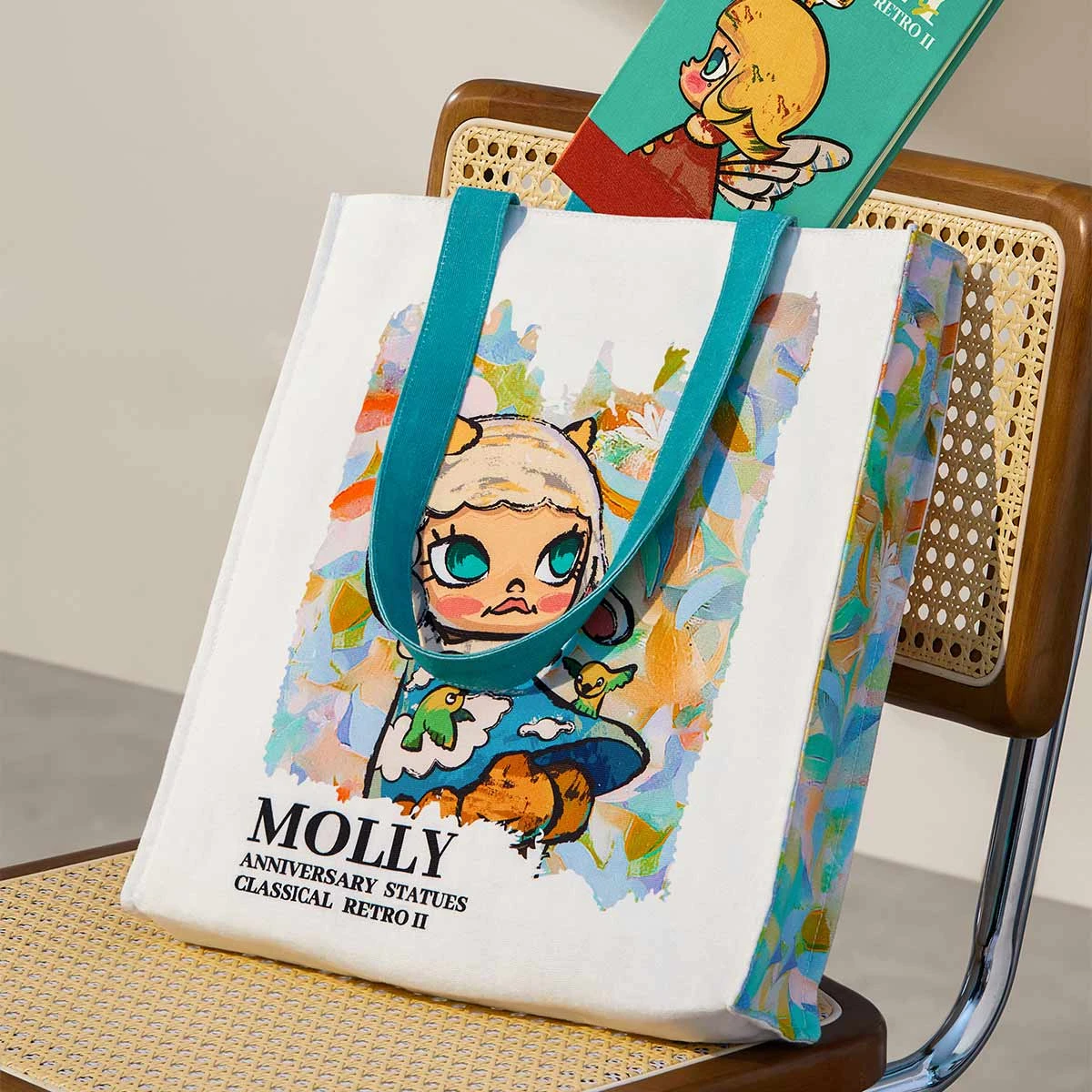 MOLLY Anniversary Statues Classical Retro 2 Series-Canvas Bag 4 MOLLY Anniversary Statues Classical Retro 2 Series-Canvas Bag - Image 4