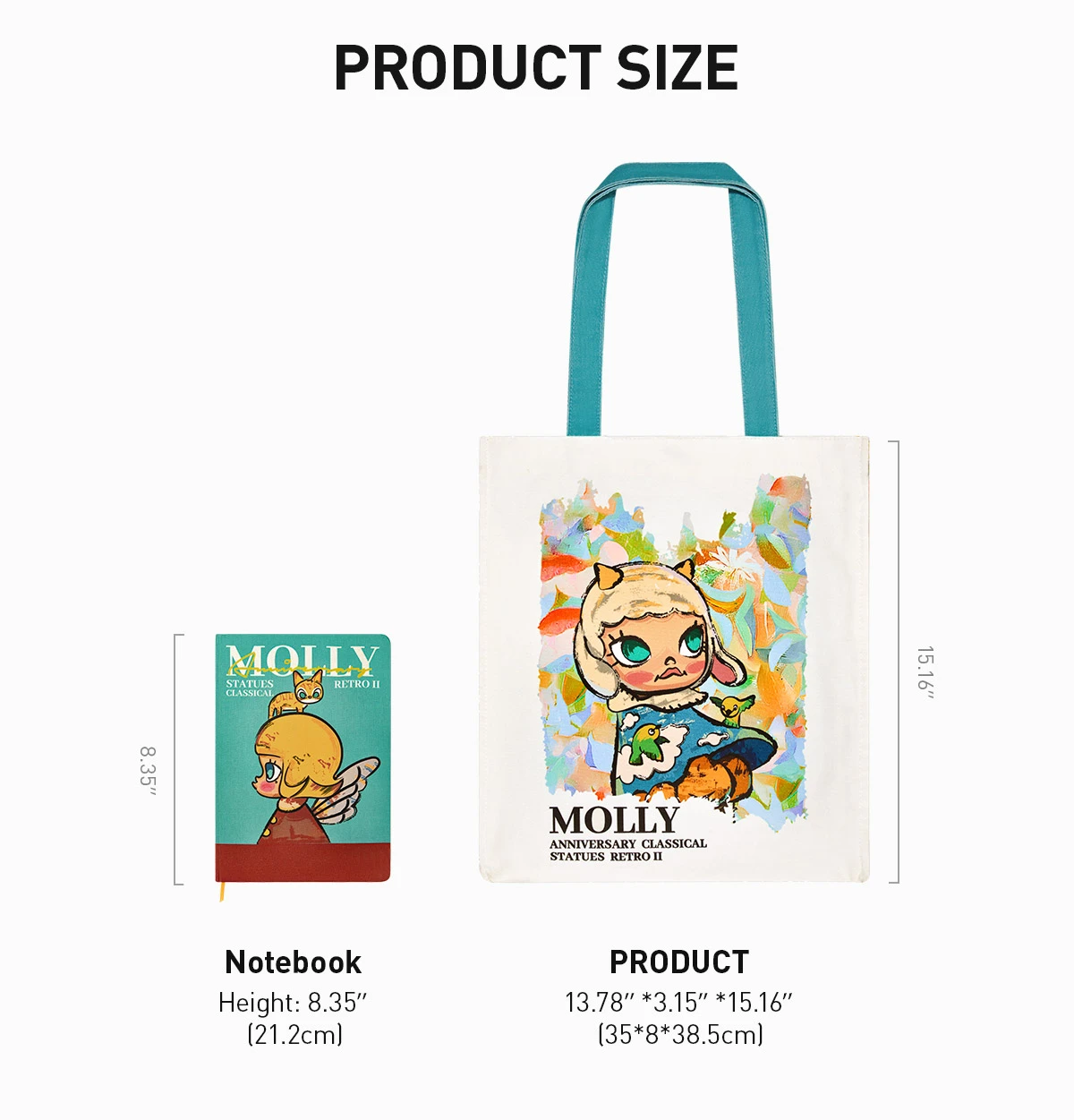 MOLLY Anniversary Statues Classical Retro 2 Series-Canvas Bag 10 MOLLY Anniversary Statues Classical Retro 2 Series-Canvas Bag - Image 10