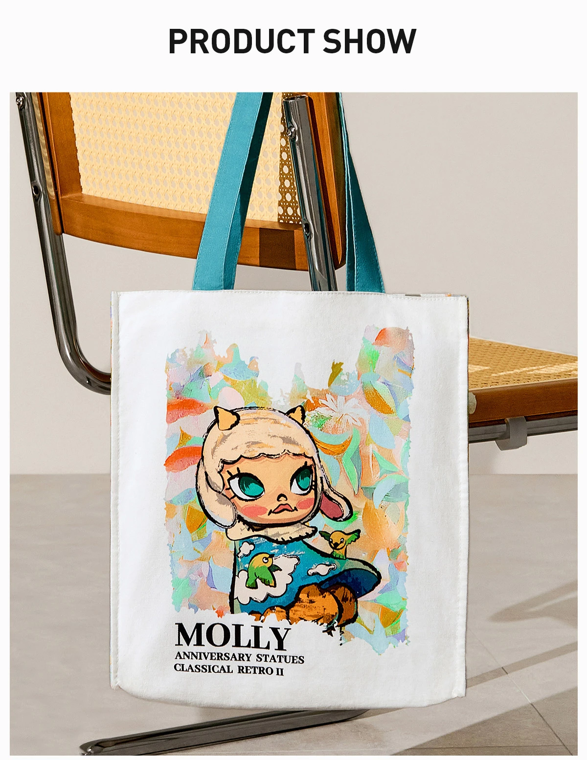 MOLLY Anniversary Statues Classical Retro 2 Series-Canvas Bag 11 MOLLY Anniversary Statues Classical Retro 2 Series-Canvas Bag - Image 11