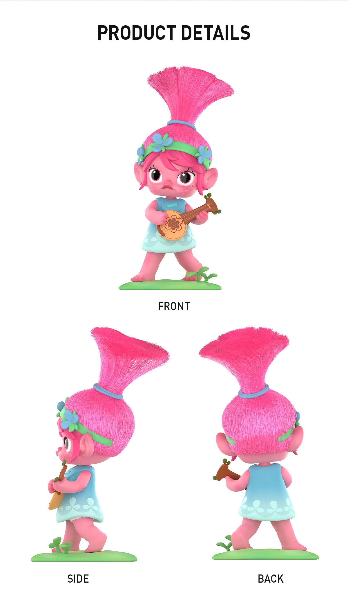 Molly Trolls Poppy Figurine 7 Molly Trolls Poppy Figurine - Image 7