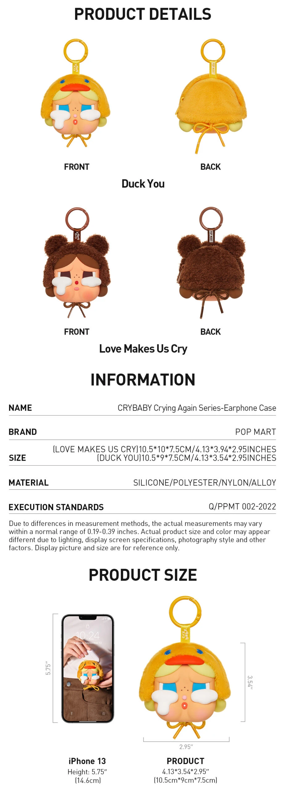 CRYBABY Crying Again Series-Earphone Case 7 CRYBABY Crying Again Series-Earphone Case - Image 7