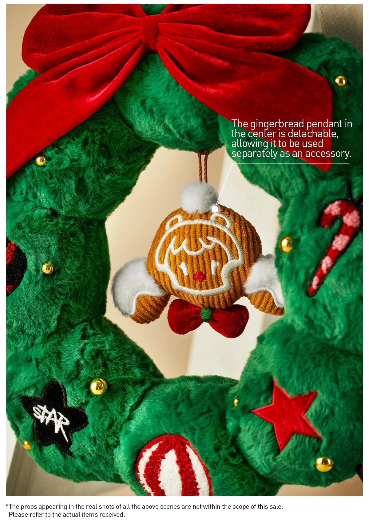 SKULLPANDA Tell Me What You Want Series Plush Wreath Pendant 9 SKULLPANDA Tell Me What You Want Series Plush Wreath Pendant - Image 9