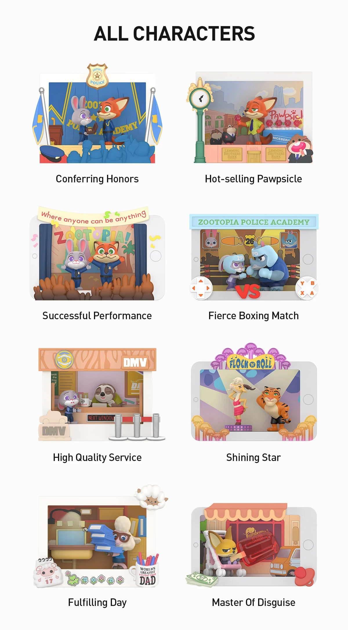 Zootopia Highlight Moment Series Scene Sets 14 Zootopia Highlight Moment Series Scene Sets - Image 14