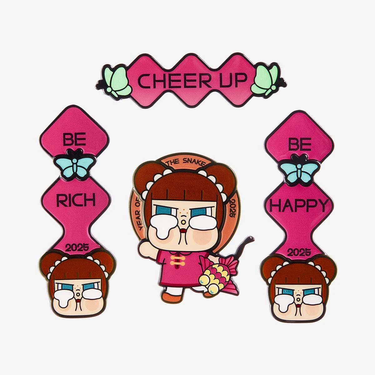 Wealthy Snake's New Year Celebration Series-Mini Spring Couplets Fridge Magnet Blind Box 5 Wealthy Snake's New Year Celebration Series-Mini Spring Couplets Fridge Magnet Blind Box - Image 5