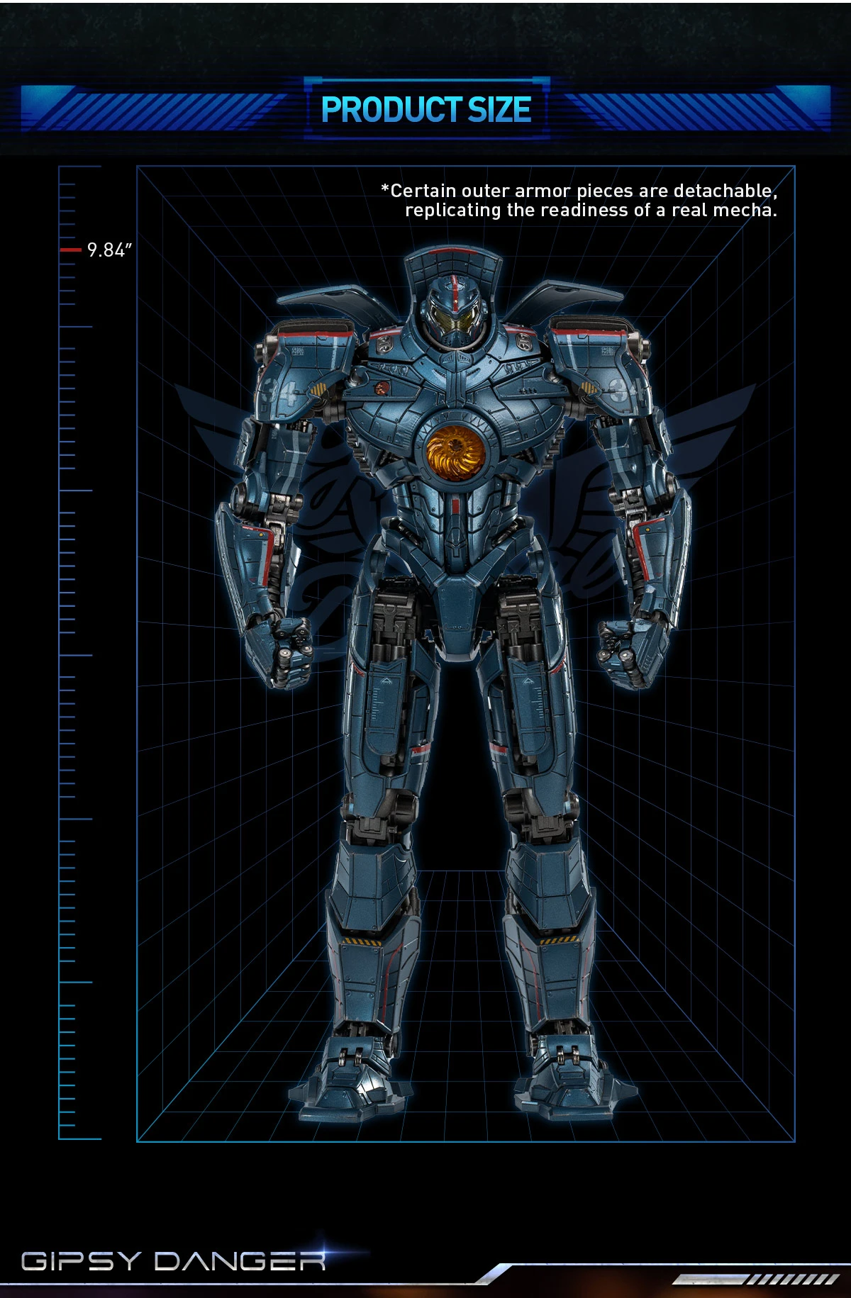 Pacific Rim: Gipsy Danger Diecast Action Figure 17 Pacific Rim: Gipsy Danger Diecast Action Figure - Image 17