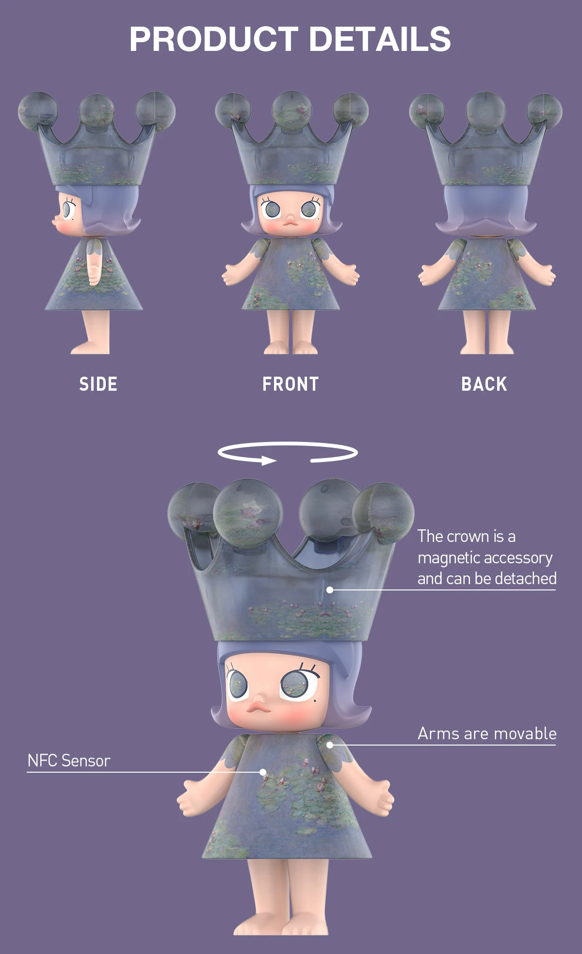 MEGA ROYAL MOLLY 1000% Monet-Les Nymphéas 12 MEGA ROYAL MOLLY 1000% Monet-Les Nymphéas - Image 12