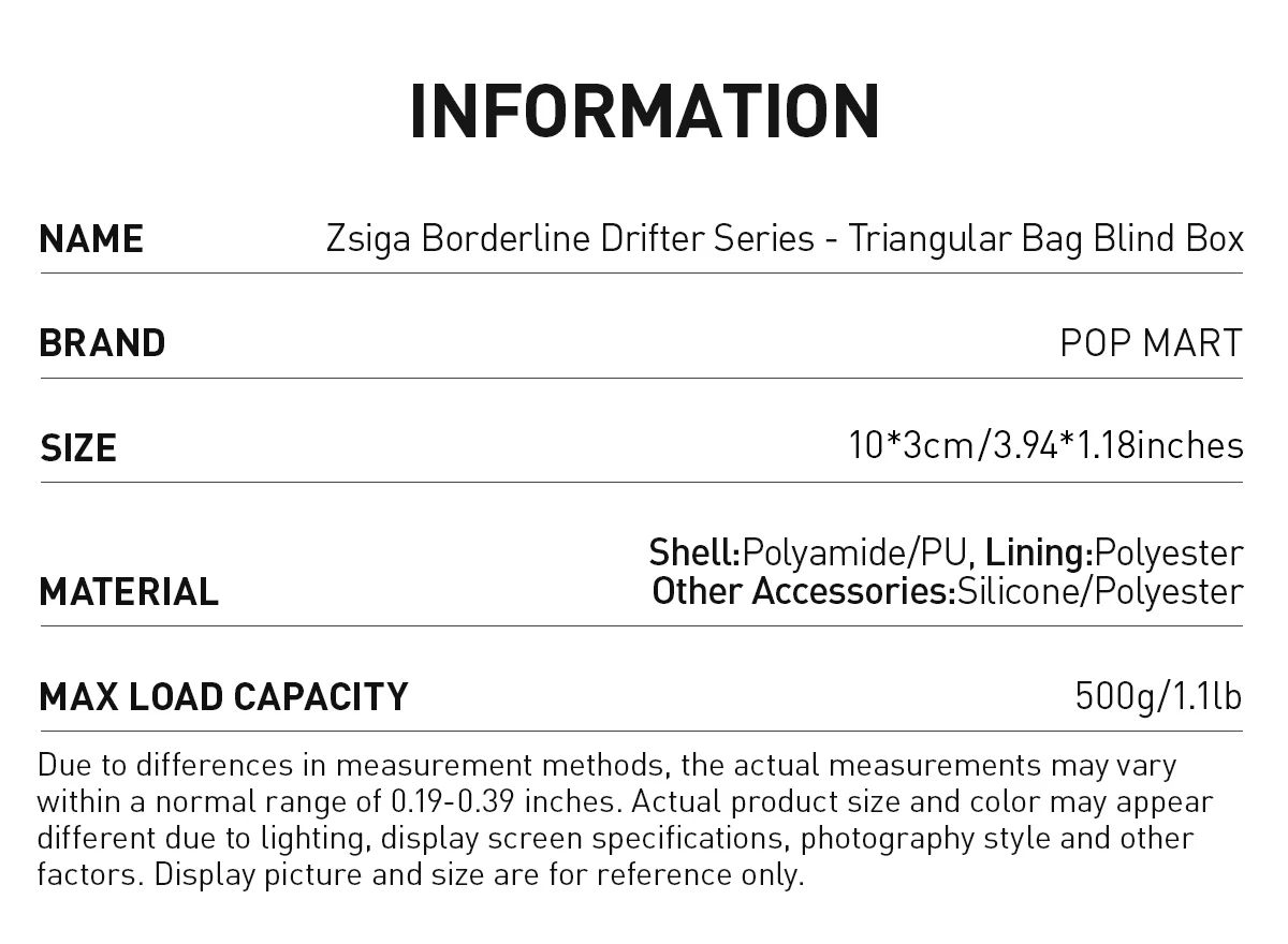 Zsiga Borderline Drifter Series-Triangular Bag Blind Box 16 Zsiga Borderline Drifter Series-Triangular Bag Blind Box - Image 16