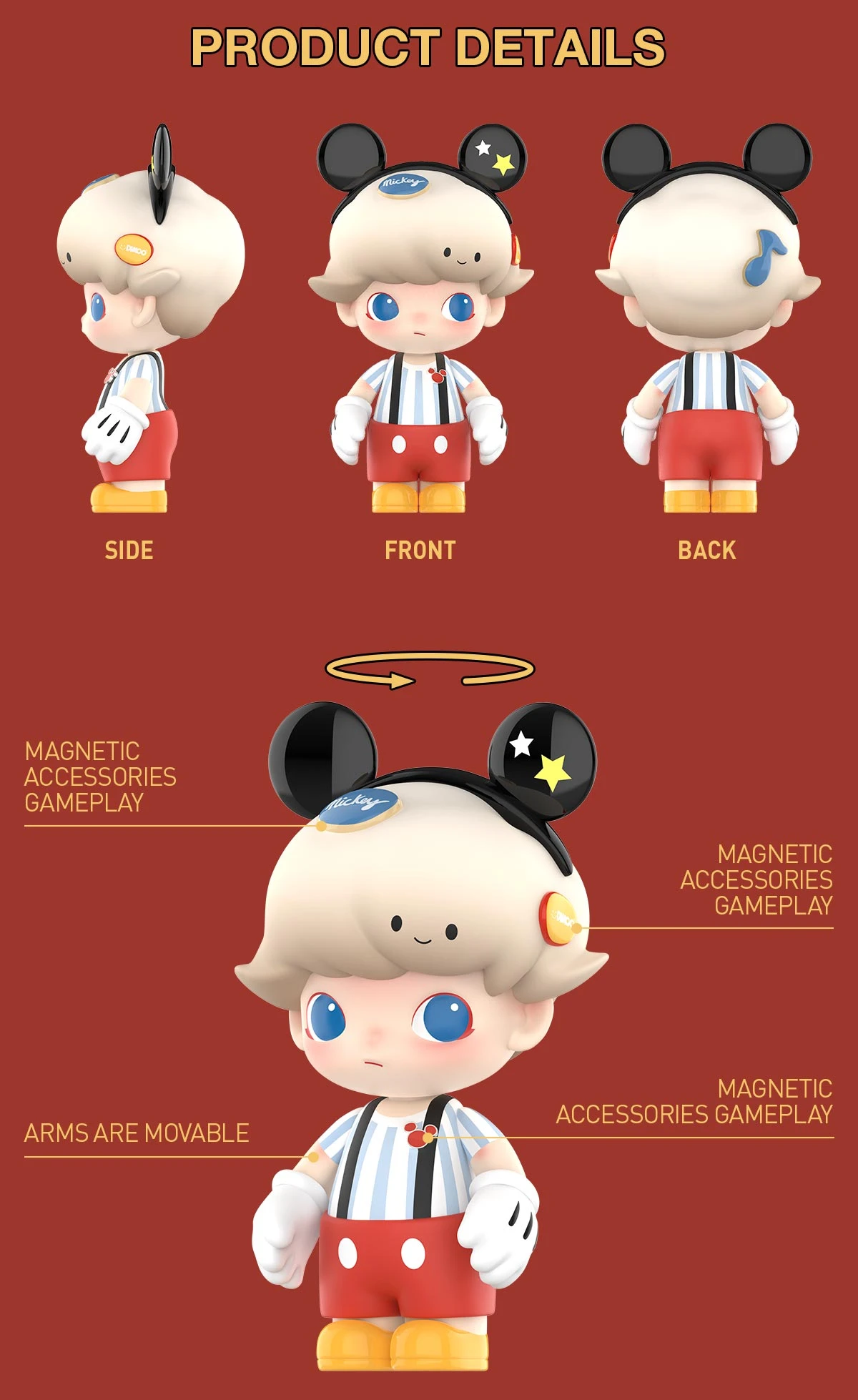 MEGA JUST DIMOO 400% Mickey Mouse 10 MEGA JUST DIMOO 400% Mickey Mouse - Image 10