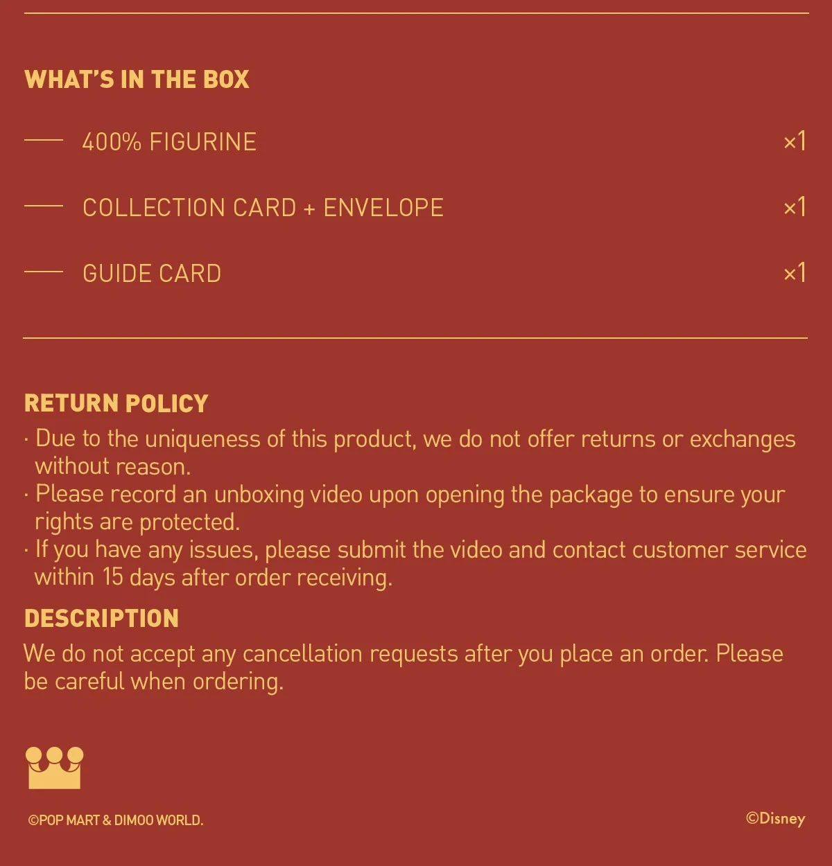 MEGA JUST DIMOO 400% Mickey Mouse 15 MEGA JUST DIMOO 400% Mickey Mouse - Image 15