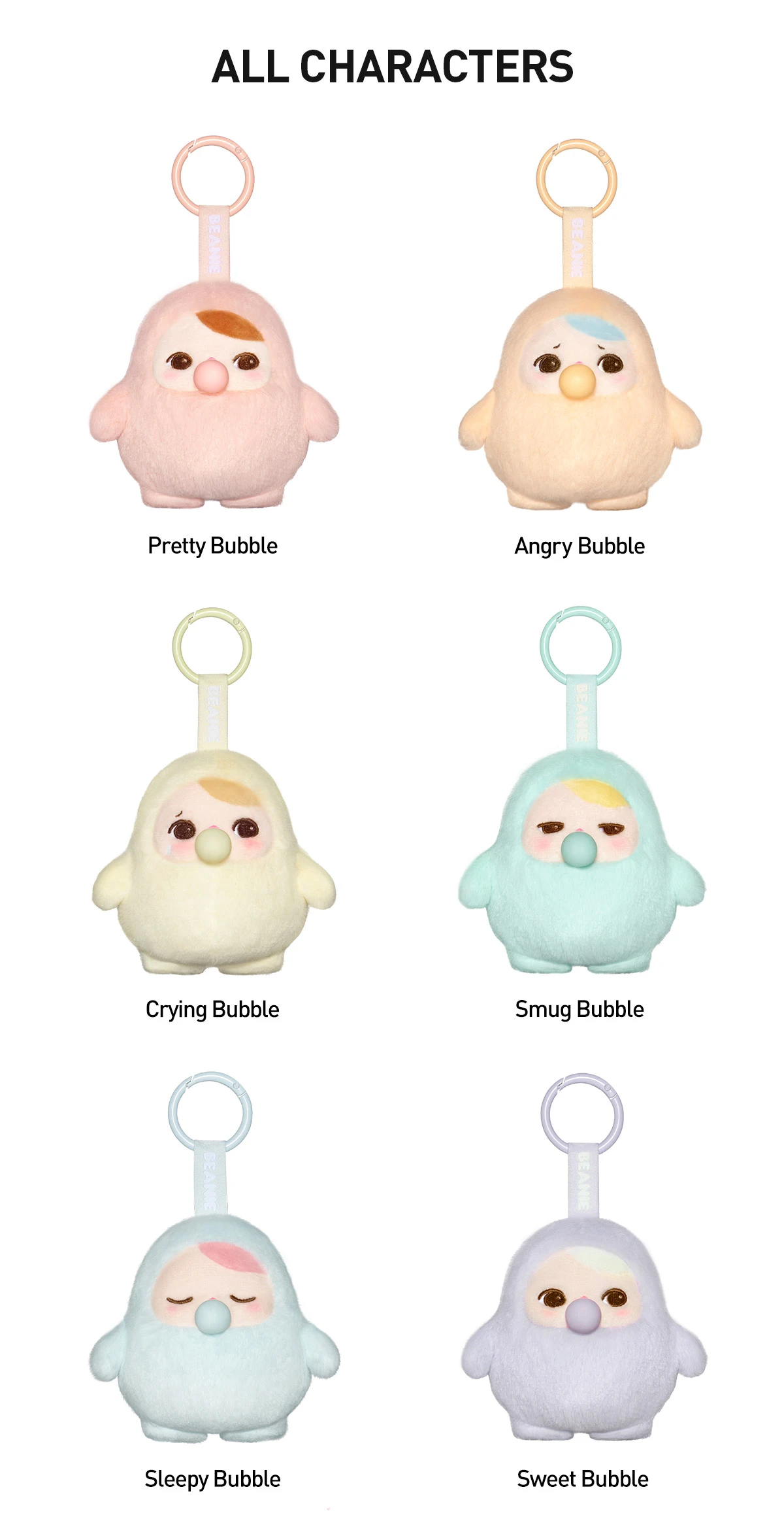 PUCKY BEANIE BUBBLE UP SERIES-Plush Pendant Blind Box 10 PUCKY BEANIE BUBBLE UP SERIES-Plush Pendant Blind Box - Image 10