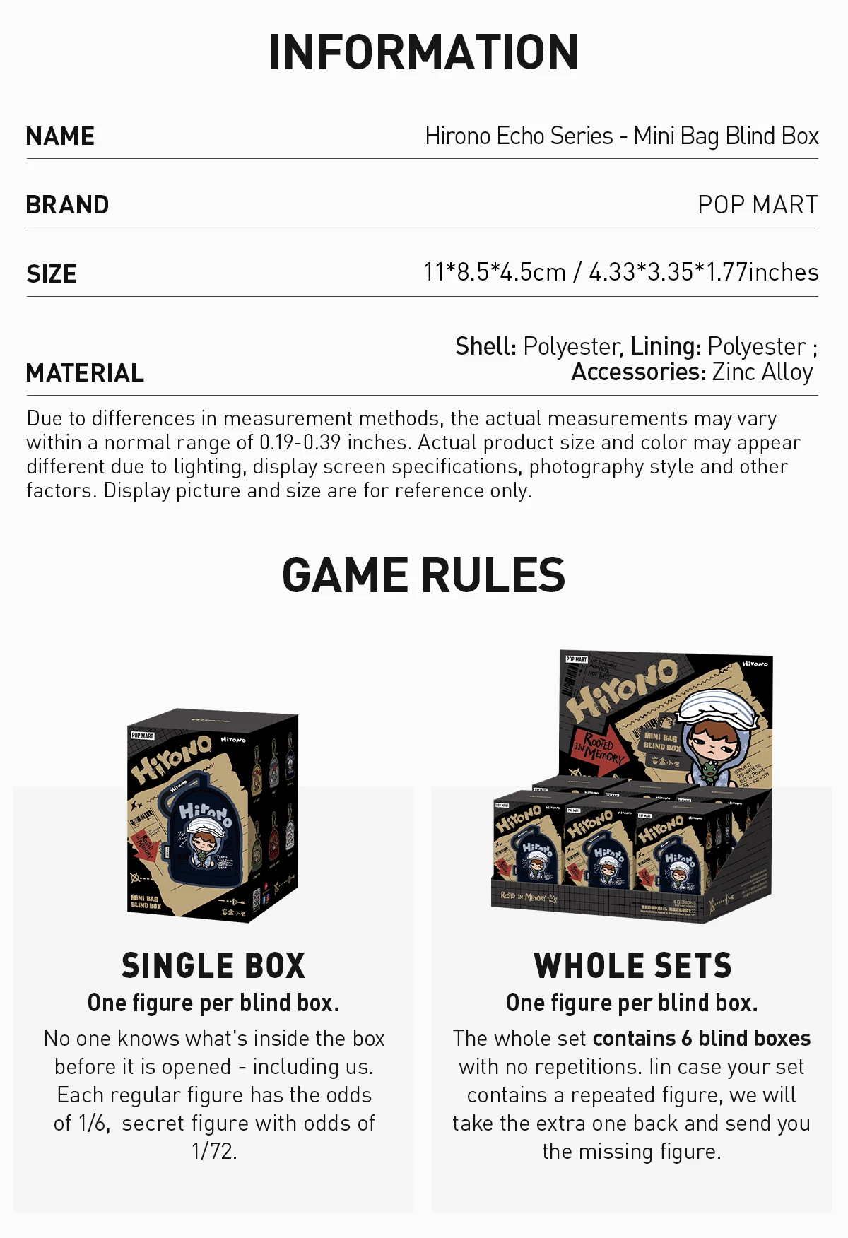 Hirono Echo Series - Mini Bag Blind Box 13 Hirono Echo Series - Mini Bag Blind Box - Image 13