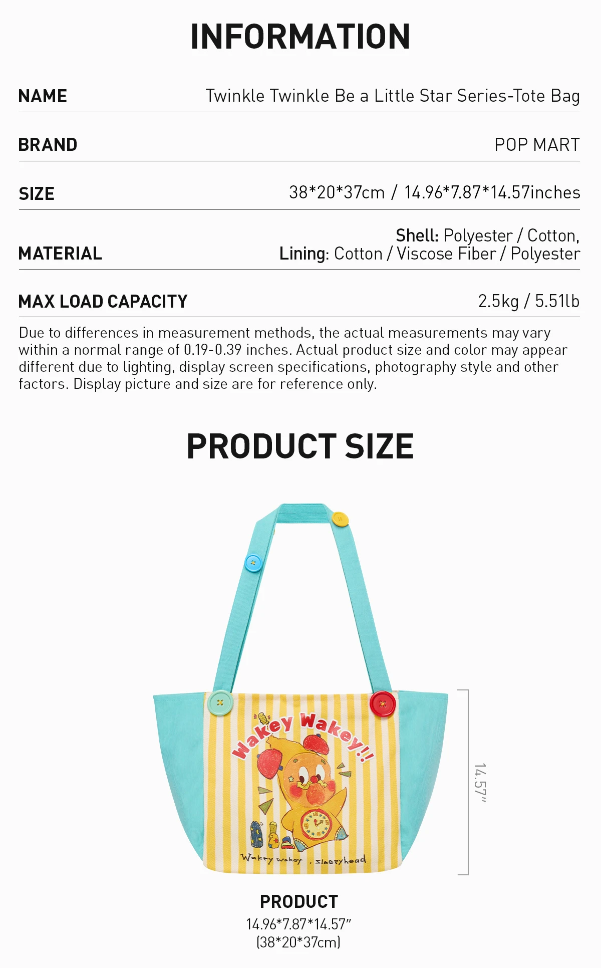 Twinkle Twinkle Be A Little Star Series-Tote Bag 6 Twinkle Twinkle Be A Little Star Series-Tote Bag - Image 6