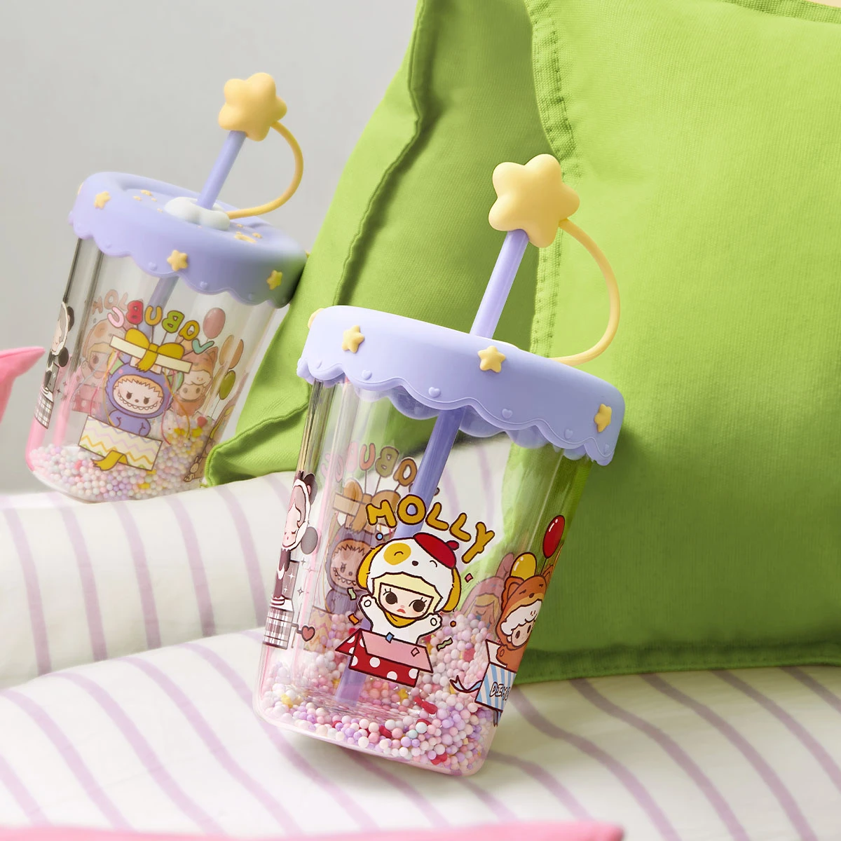 POP BEAN Pajama Party Double Layered Shaking Straw Cup - Image 2