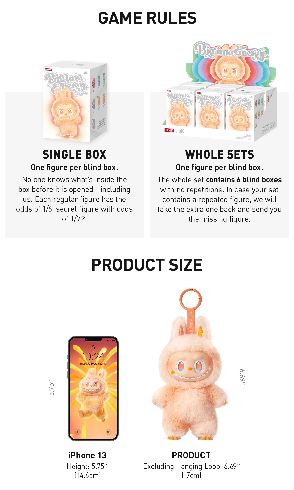 THE MONSTERS Big Into Energy Series-Vinyl Plush Pendant Blind Box 14 THE MONSTERS Big Into Energy Series-Vinyl Plush Pendant Blind Box - Image 14