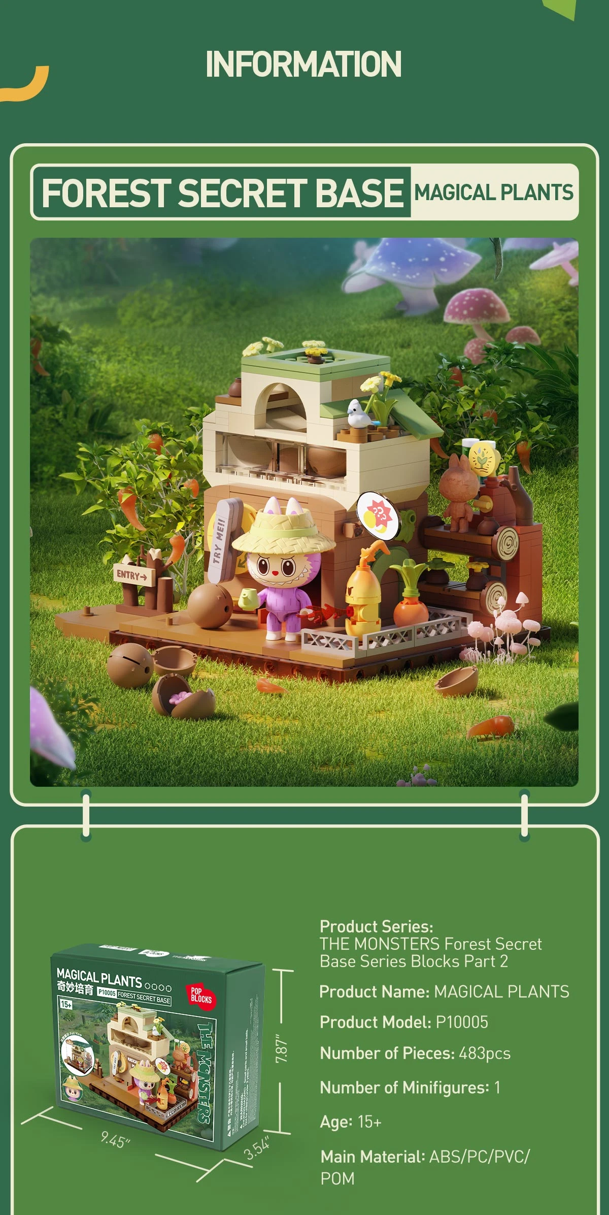 THE MONSTERS Forest Secret Base Series Blocks Part 2 14 THE MONSTERS Forest Secret Base Series Blocks Part 2 - Image 14