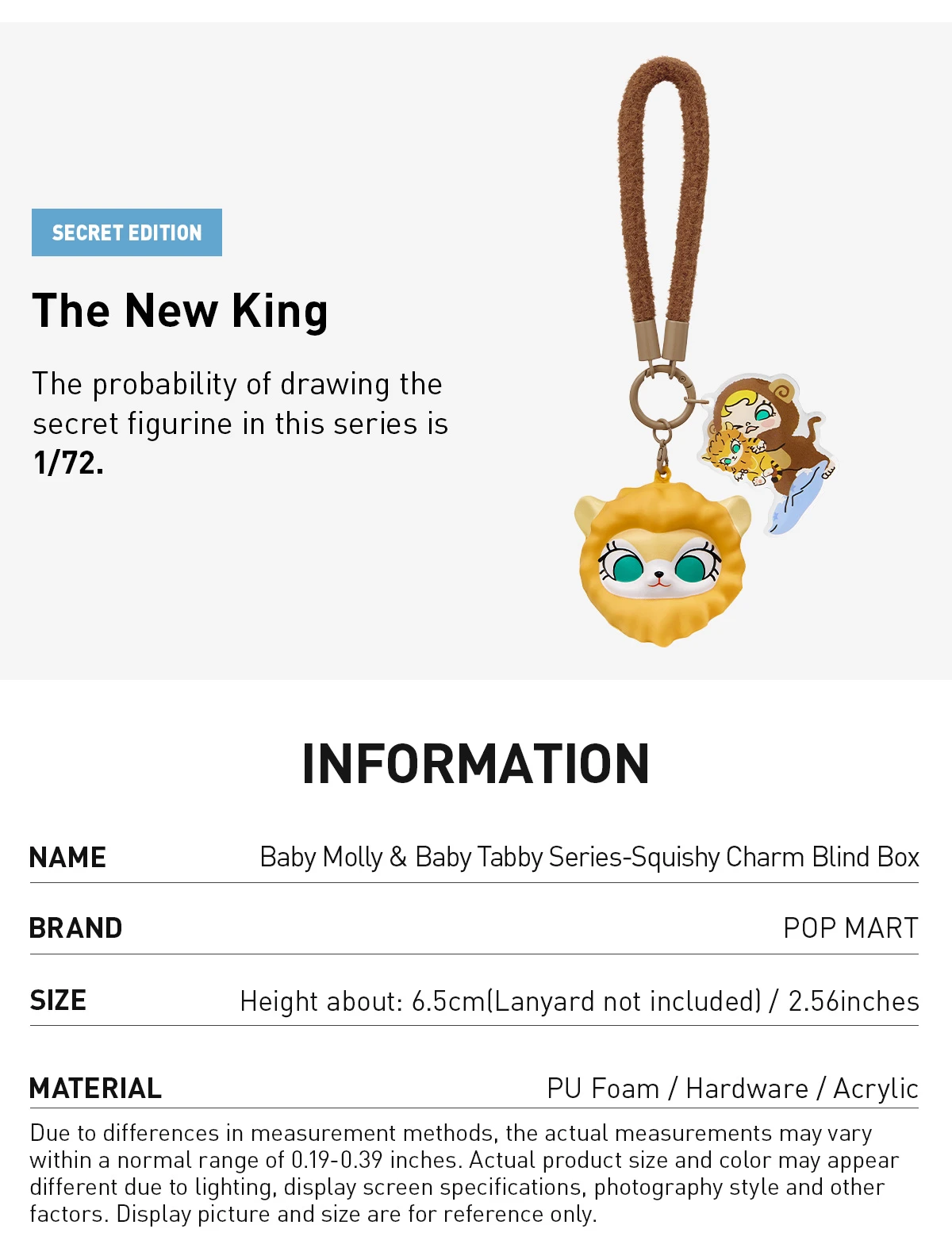 Baby Molly & Baby Tabby Series-Pinch Pendant Blind Box 13 Baby Molly & Baby Tabby Series-Pinch Pendant Blind Box - Image 13