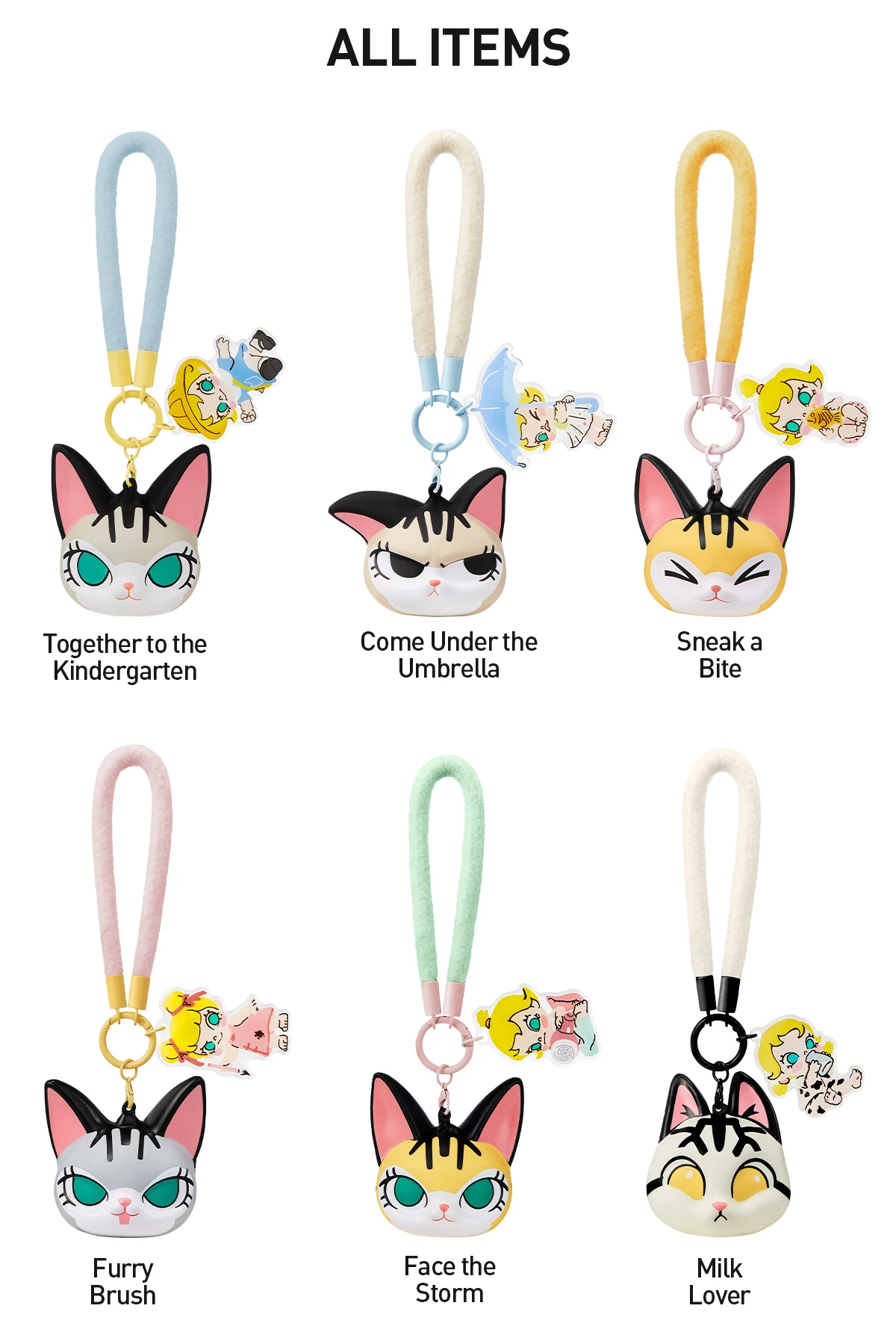 Baby Molly & Baby Tabby Series-Pinch Pendant Blind Box 12 Baby Molly & Baby Tabby Series-Pinch Pendant Blind Box - Image 12