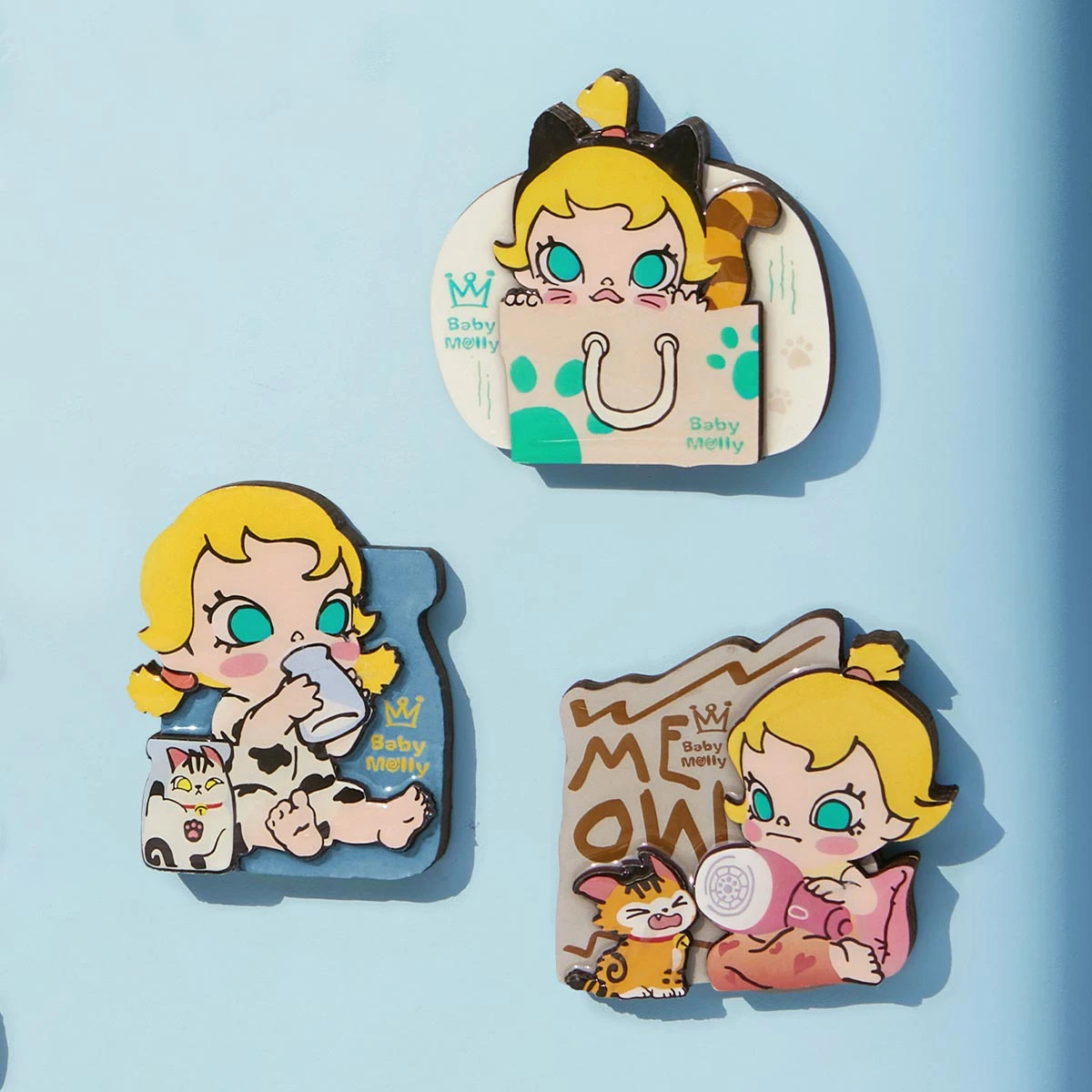 Baby Molly & Baby Tabby Series-Fridge Magnet Blind Box 3 Baby Molly & Baby Tabby Series-Fridge Magnet Blind Box - Image 3