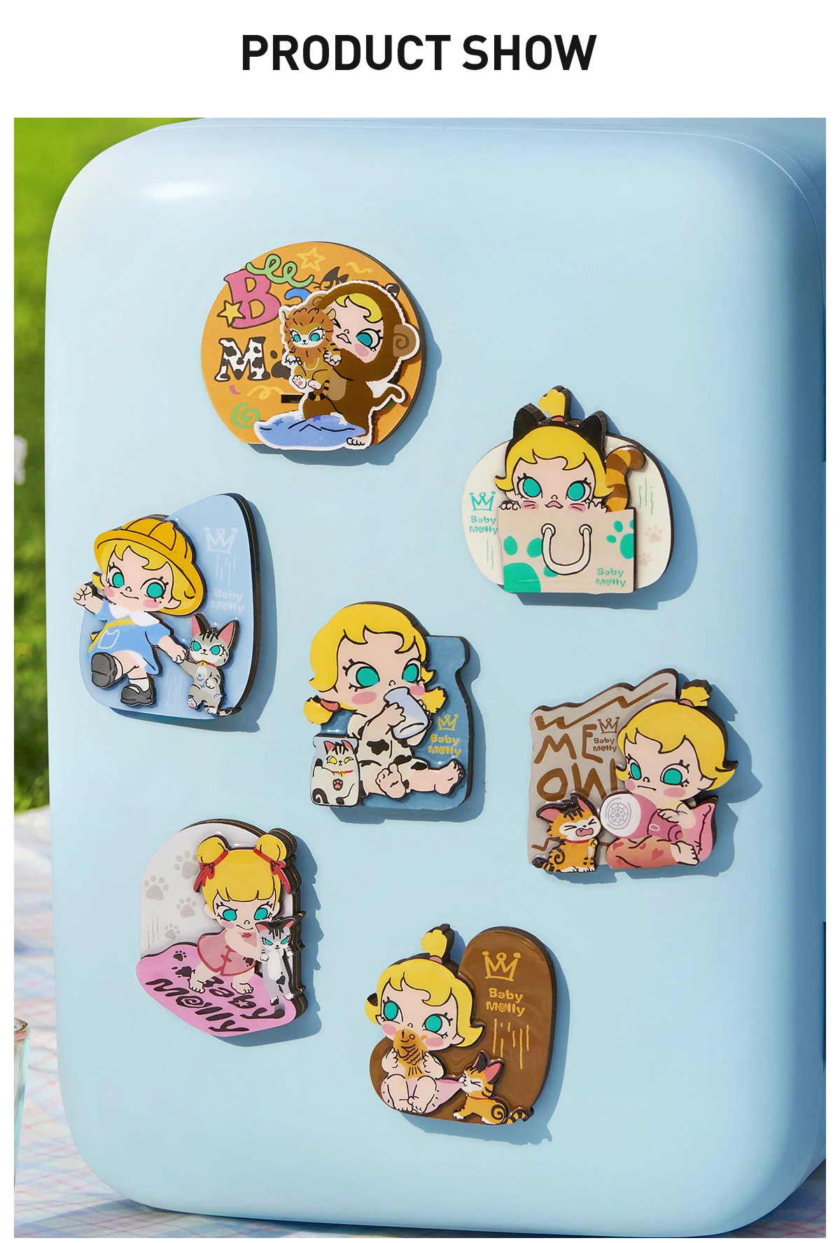 Baby Molly & Baby Tabby Series-Fridge Magnet Blind Box 12 Baby Molly & Baby Tabby Series-Fridge Magnet Blind Box - Image 12