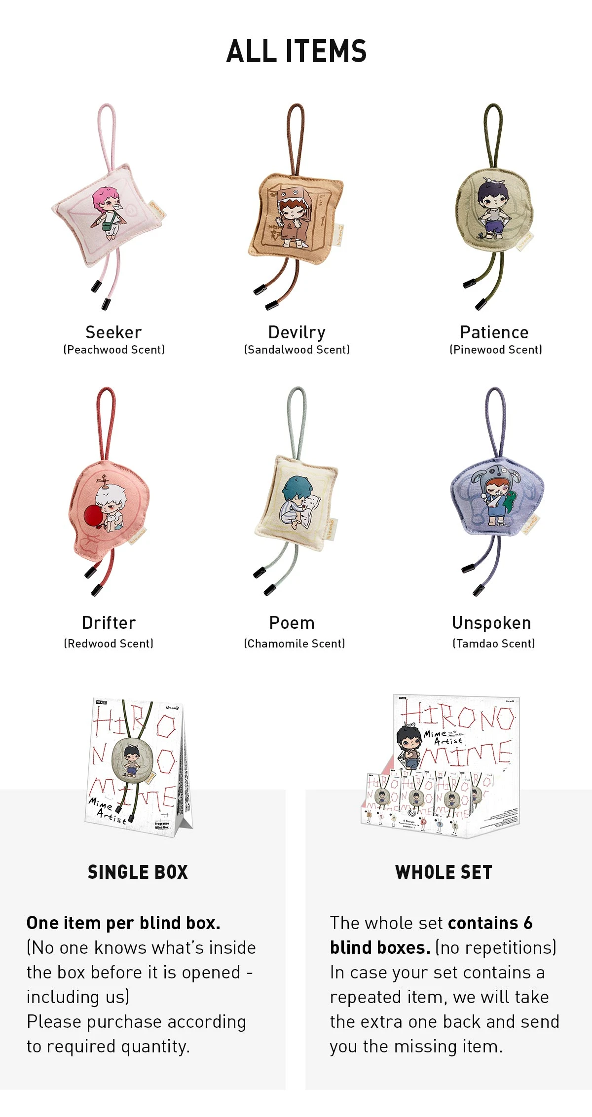 Hirono Mime Series-Fragrance Blind Box 10 Hirono Mime Series-Fragrance Blind Box - Image 10