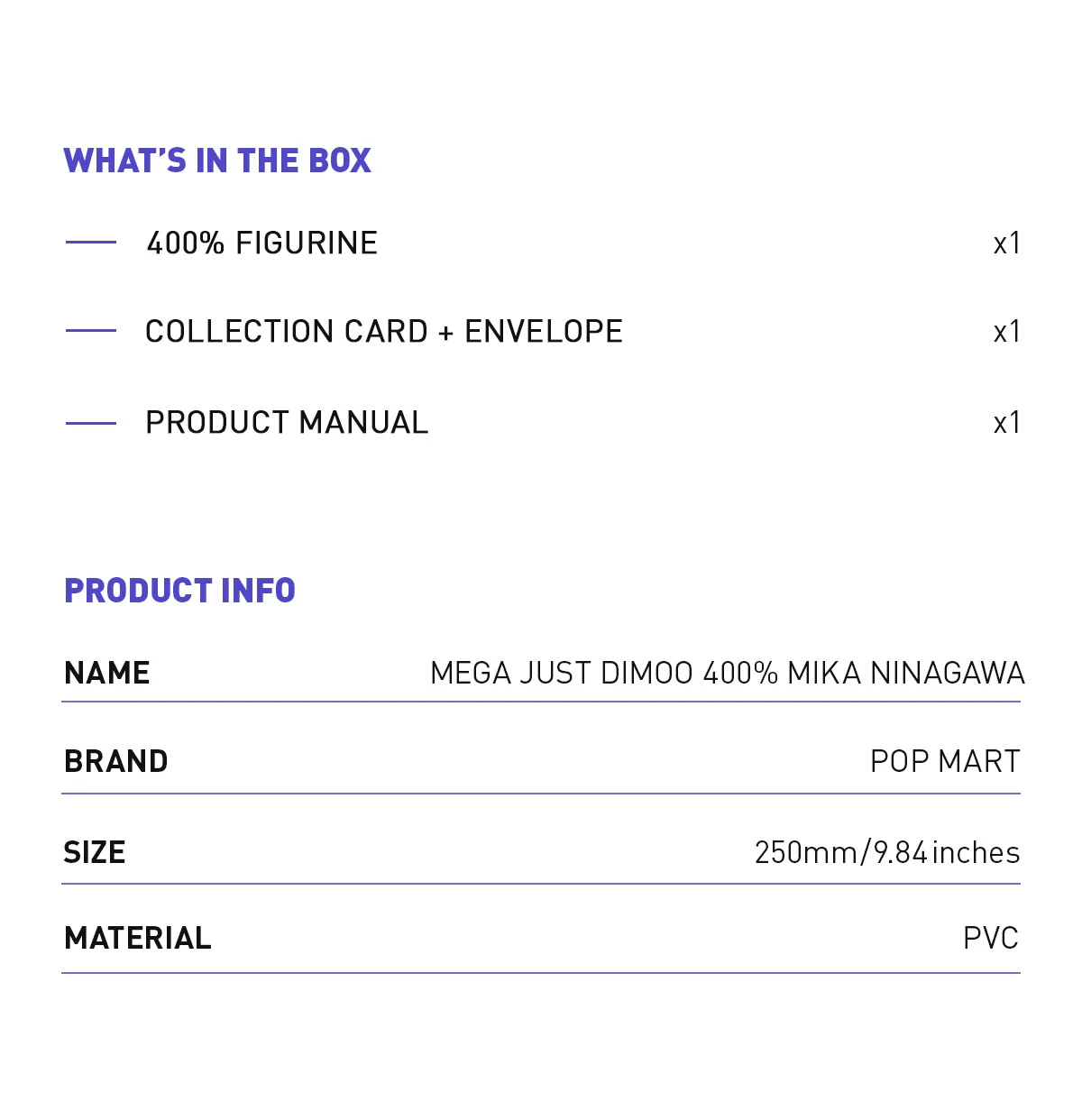 MEGA JUST DIMOO 400% MIKA NINAGAWA 9 MEGA JUST DIMOO 400% MIKA NINAGAWA - Image 9