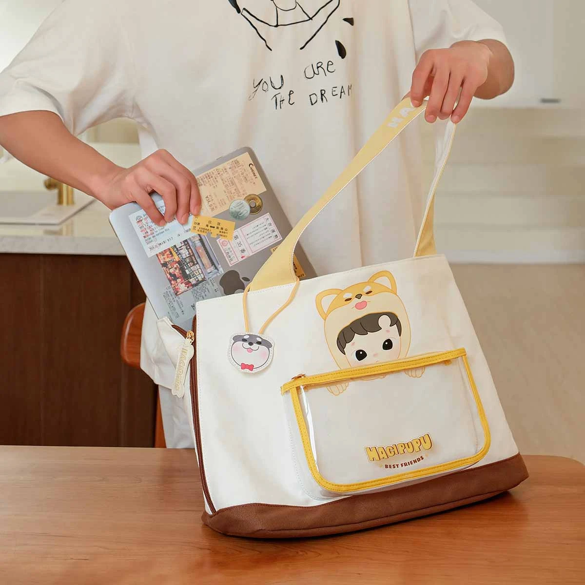 HACIPUPU The Growth Diary Series-Canvas Bag 3 HACIPUPU The Growth Diary Series-Canvas Bag - Image 3